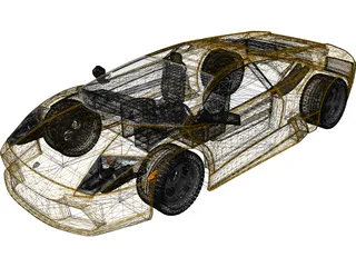 Lamborghini Murcielago 3D Model preview