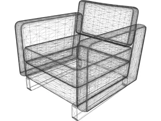 Armchair 3D Model preview