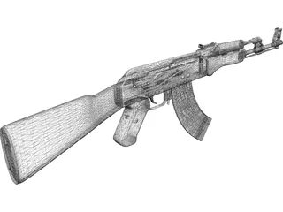 AK-47 3D Model preview