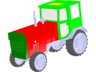 Tractor 3D Model preview