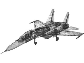 Sukhoi Su-30 3D Model preview