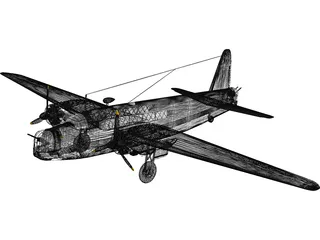 Vickers Wellington MK.III 3D Model preview