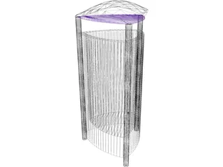 Trash Can 3D Model preview