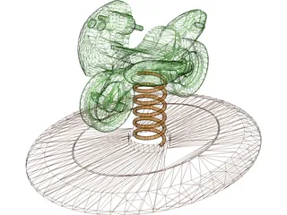 Children Playground Toy 3D Model preview