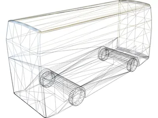 Dublin Bus 3D Model preview