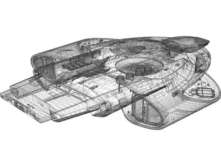 Star Trek USS Defiant 3D Model preview