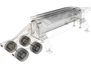 THAAD Radar 3D Model preview