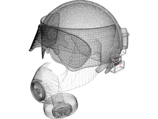 Helmet 3D Model preview