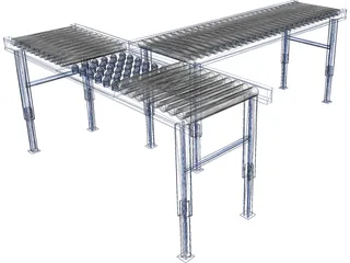 Conveyor Belt 3D Model preview