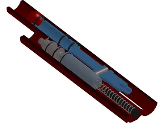 Spyder Paintball Gun Guts 3D Model preview