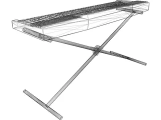 Keyboard Electric 3D Model preview