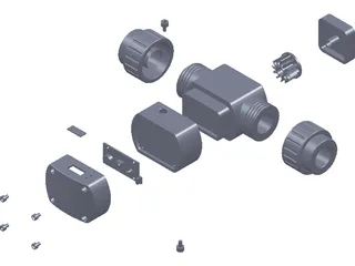 Flow Sensor 3D Model preview