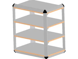 Stereo Rack 3D Model preview