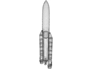 Ariane 5 3D Model preview