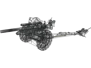 Light Field Howitzer 3D Model preview