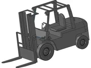 Forklift 54in 3D Model preview