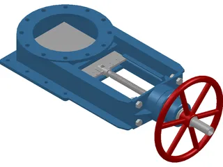 Gate Valve 3D Model preview