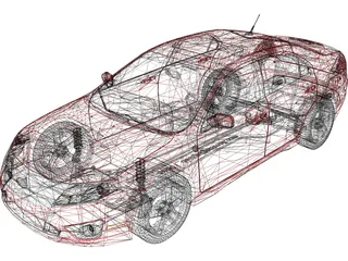 Ford Fusion (2010) 3D Model preview