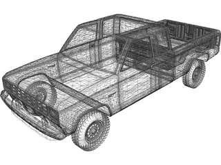 Ford Ranger LTX (1998) 3D Model preview