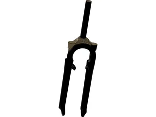 Front Fork Mountain Bike 3D Model preview