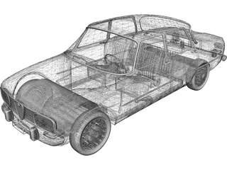 Alfa Romeo Giulia (1970) 3D Model preview