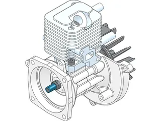 Engine 3D Model preview