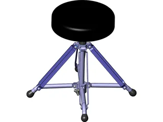 Drum Chair 3D Model preview