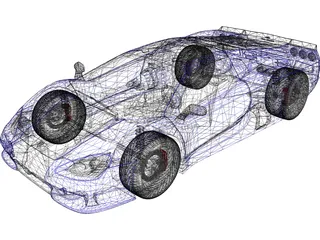 SSC Ultimate Aero 3D Model preview