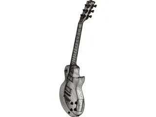 Gibson Les Paul Electric Guitar 3D Model preview