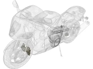 Suzuki Hayabusa 3D Model preview