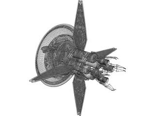 Babylon 5 Earth Force One 3D Model preview