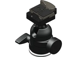 Manfrotto 488RC2 Ball Head 3D Model preview