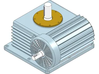 Electric Motor 3D Model preview