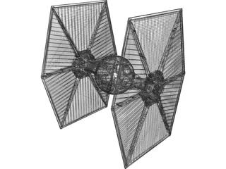 Star Wars Tie Fighter 3D Model preview