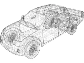 Mitsubishi L 200 3D Model preview