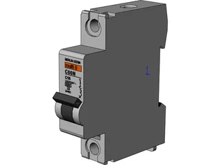 Merlin Gerin C16-1P 24403 3D Model preview