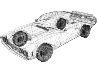 Ford Falcon XA GT 3D Model preview
