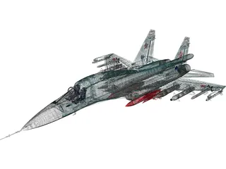 Sukhoi Su-34 Fullback 3D Model preview