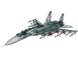Sukhoi Su-33 Navy Flanker 3D Model preview