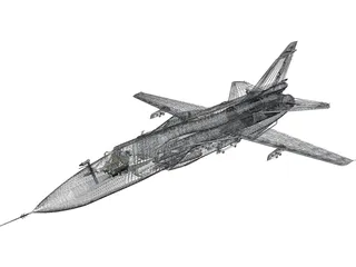 Sukhoi Su-24M Fencer 3D Model preview