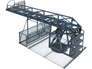 Crane for Pickup Truck 3D Model preview
