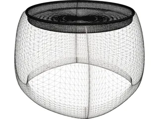 Low Table 3D Model preview