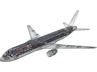 Boeing 767 Air Canada [+Interior] 3D Model preview