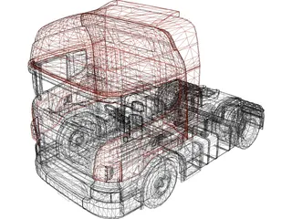 Scania P380 3D Model preview