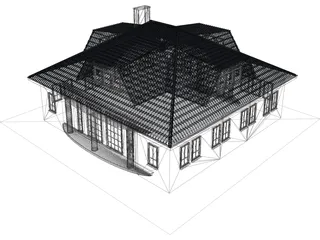 House Amsterdam Holland 3D Model preview