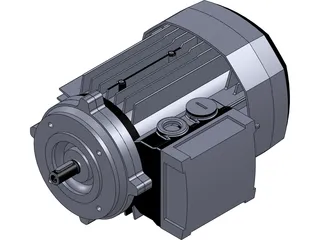 Motor GR63 0.12 0.25KW B14 3D Model preview