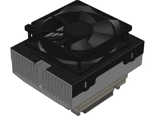 Peltier Junction Cooling 3D Model preview