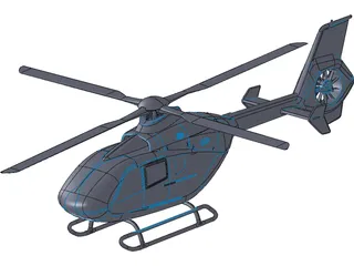 Eurocopter EC-135 3D Model preview