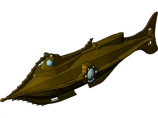 Nautilus Submarine 3D Model preview