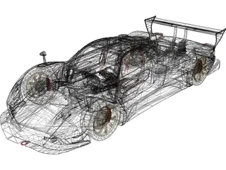 Pagani Zonda R (2009) 3D Model preview